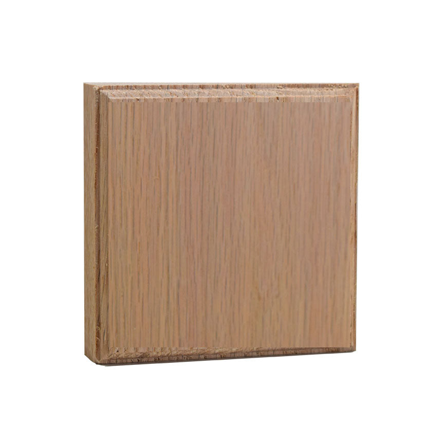 EWAP41 Hardwood Casing Corner Block 1 inch x 4 inch Square