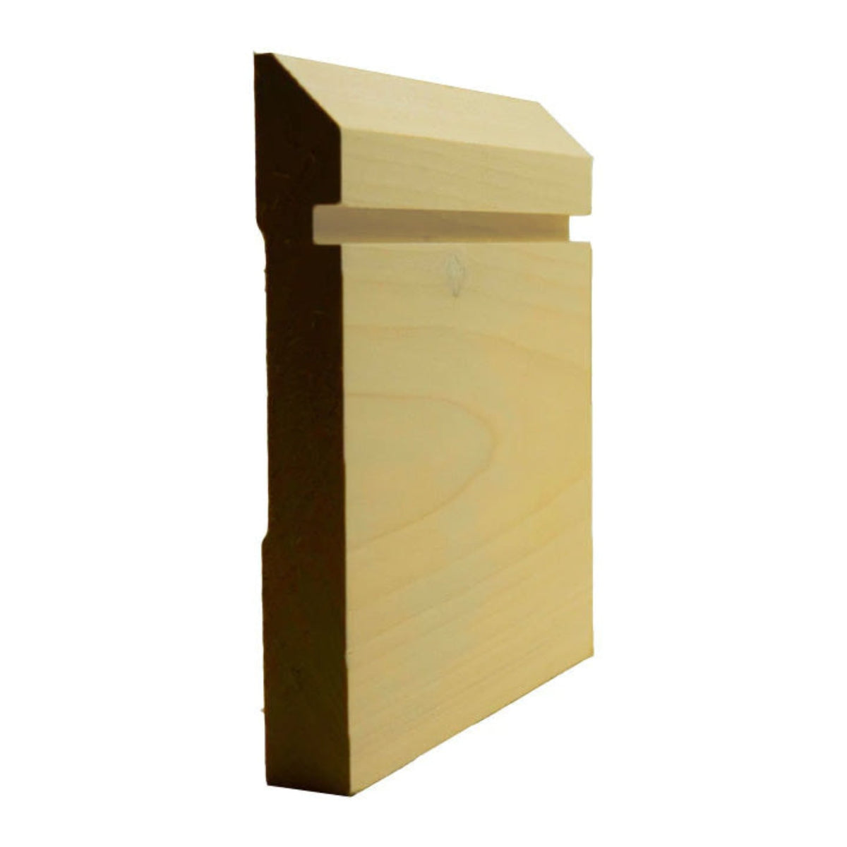 EWBB20 Beveled Grooved 5-1/4 inch Tall Baseboard Moulding