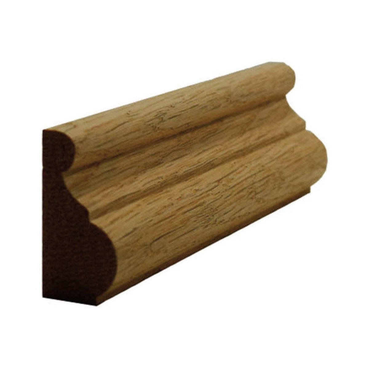 White Oak Base Cap Trim Molding EWBC13-W