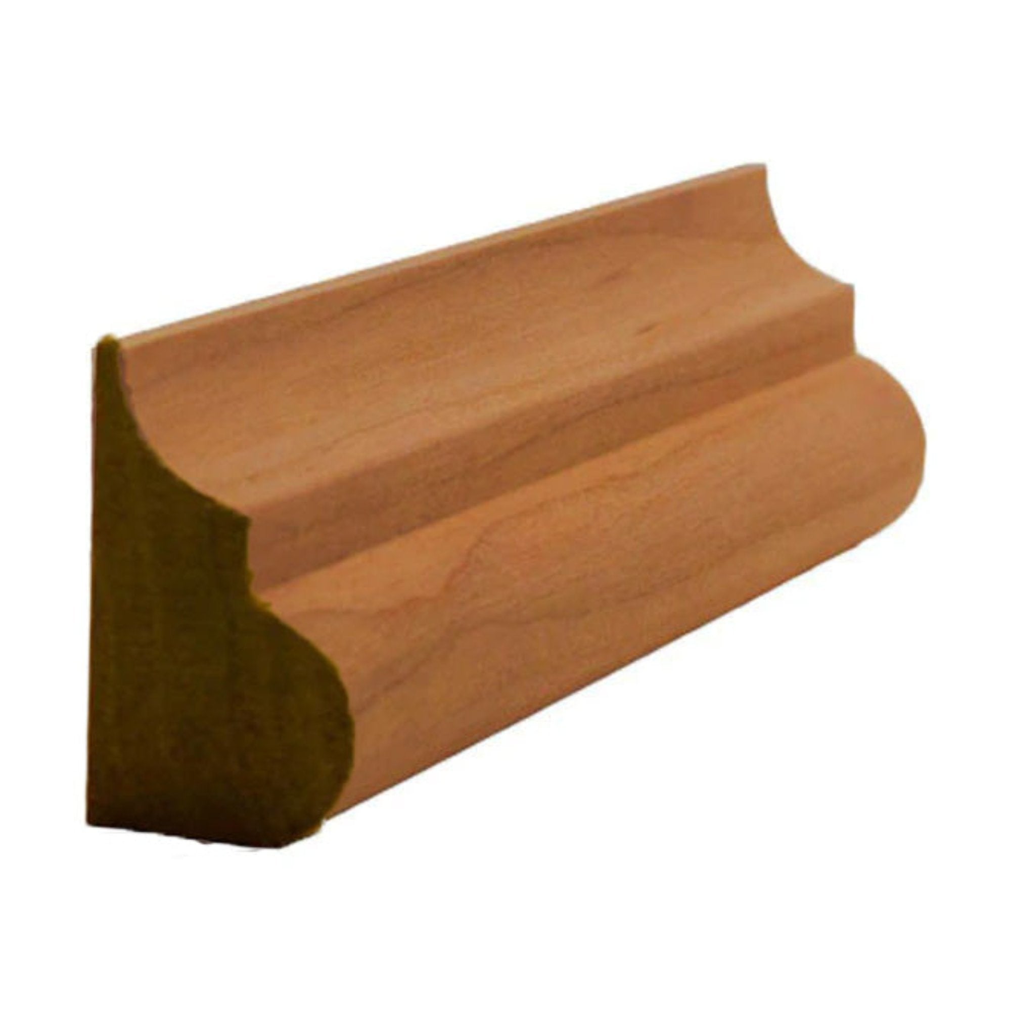 Poplar Nose and Cove Base Cap Trim Molding EWBC26-P