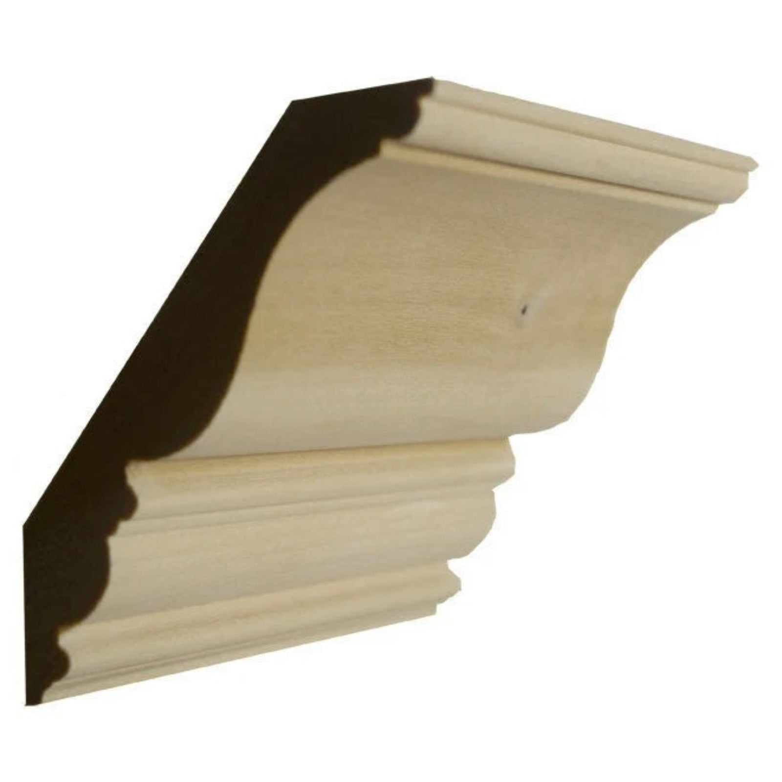 Poplar Traditional Crown Moulding Trim EWCR27-P