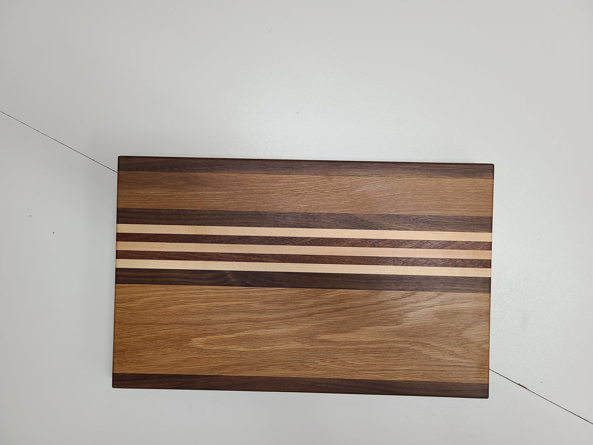 Hand Crafted Hardwood Cutting Board - 18 inches x 11 inches