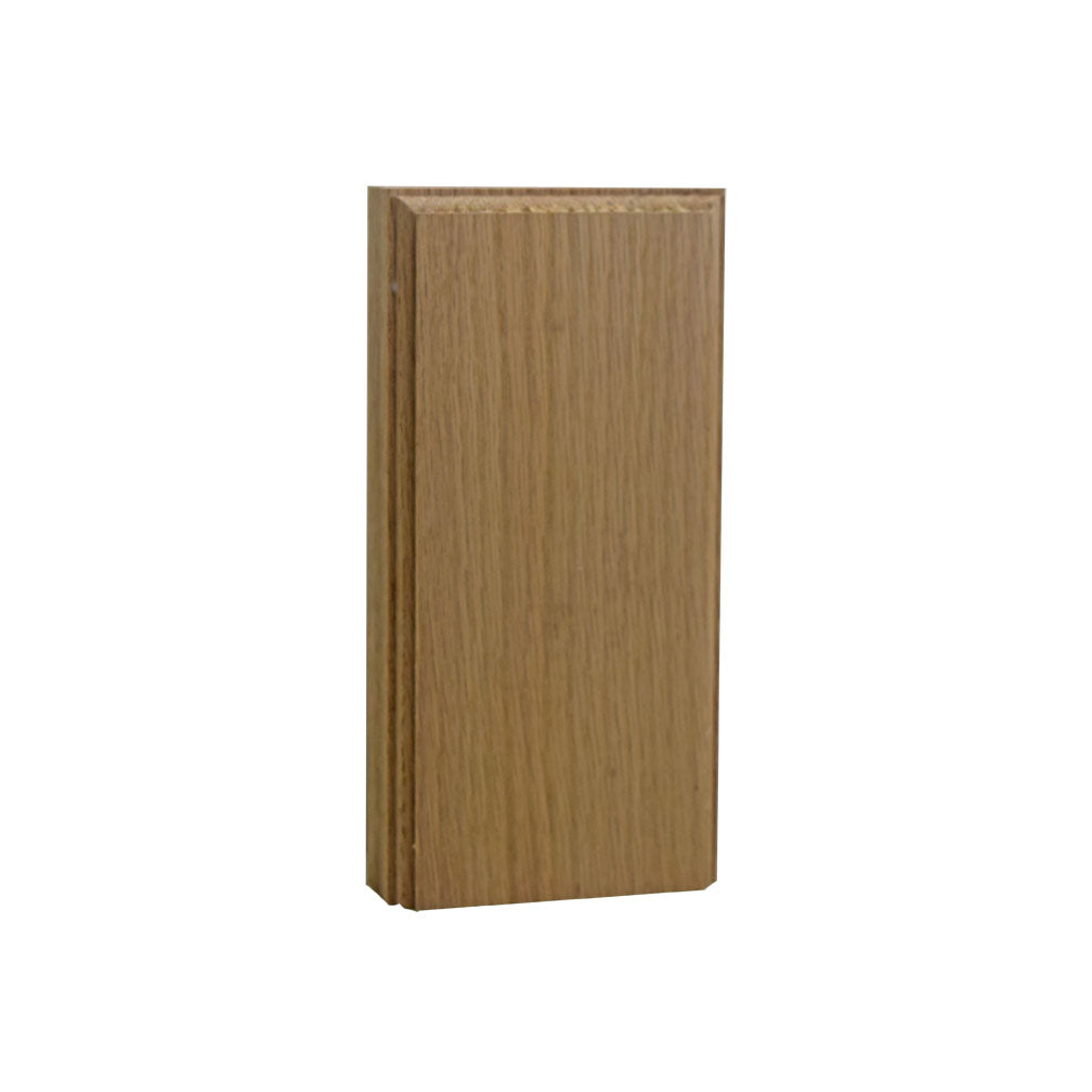 Plinth Block 1 inch x 3 Inch Hardwood Base &amp; Casing Block 6 Inch Tall EWAP36