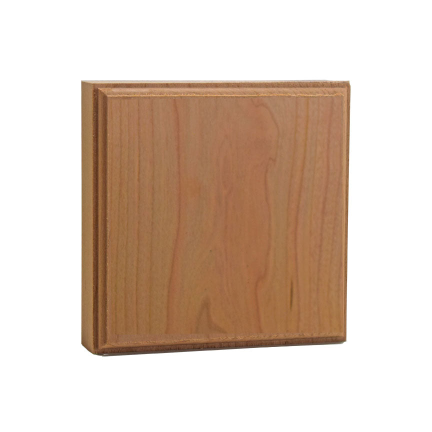 Hardwood Casing Corner Block 1 inch x 4 inch Square EWAP41
