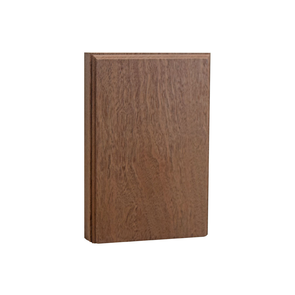 Plinth Block 1 inch x 4 Inch Hardwood Base &amp; Casing Block 6 Inch Tall EWAP46