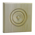 EWAP90 Rosette Casing Corner Block 1 inch x 5-1/2 inch Square Unfinished