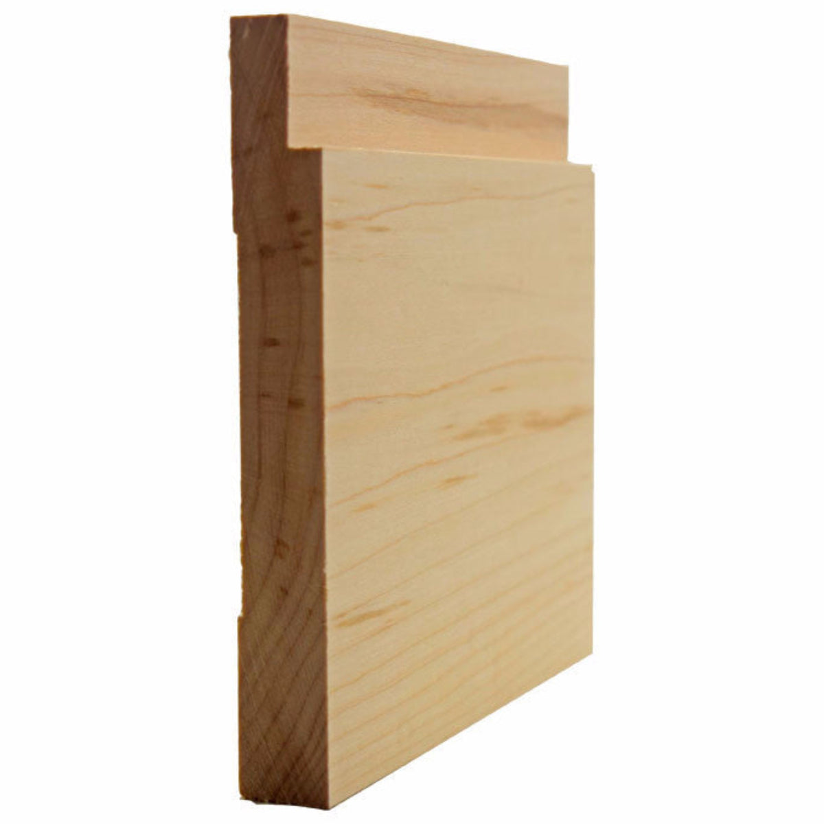 Maple Notched Baseboard Trim EWBB18-M