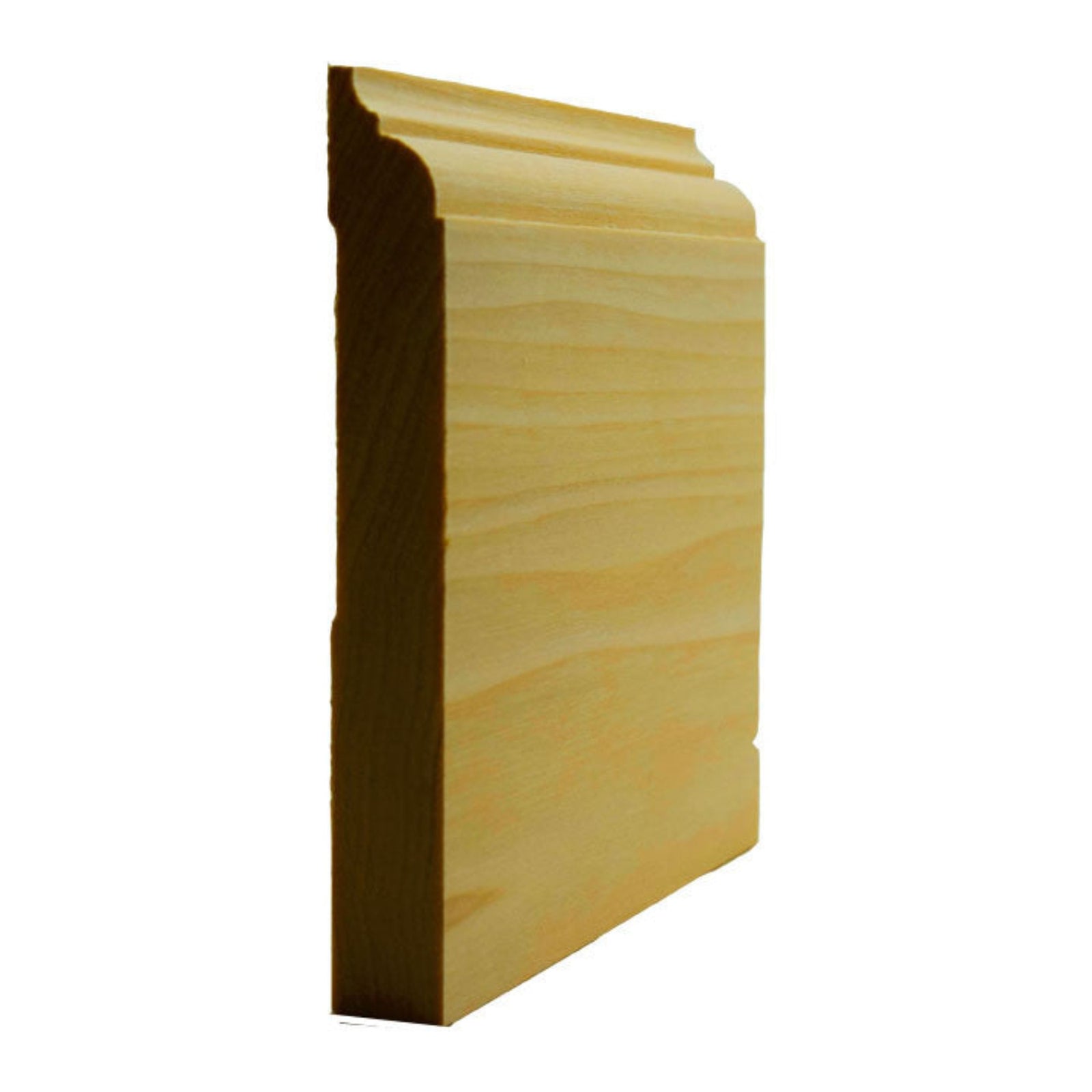 Poplar Nose and Cove Baseboard Trim Moulding EWBB23-P