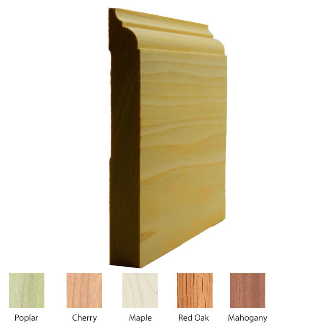 EWBB23 Nose and Cove Tall Baseboard Molding