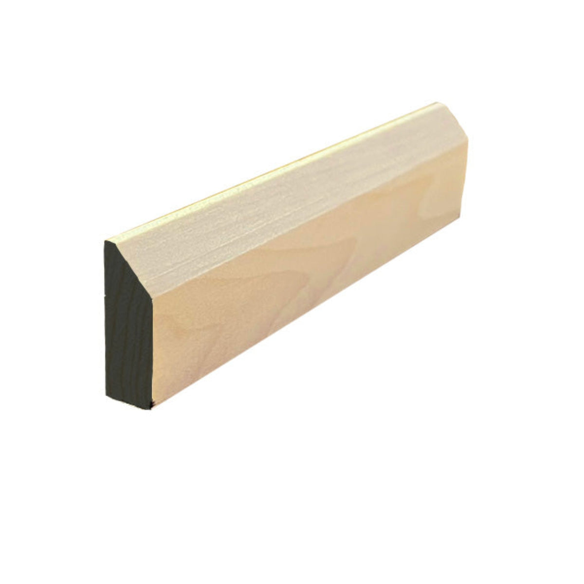 Poplar Beveled edge Baseboard Shoe Trim EWBS21-P