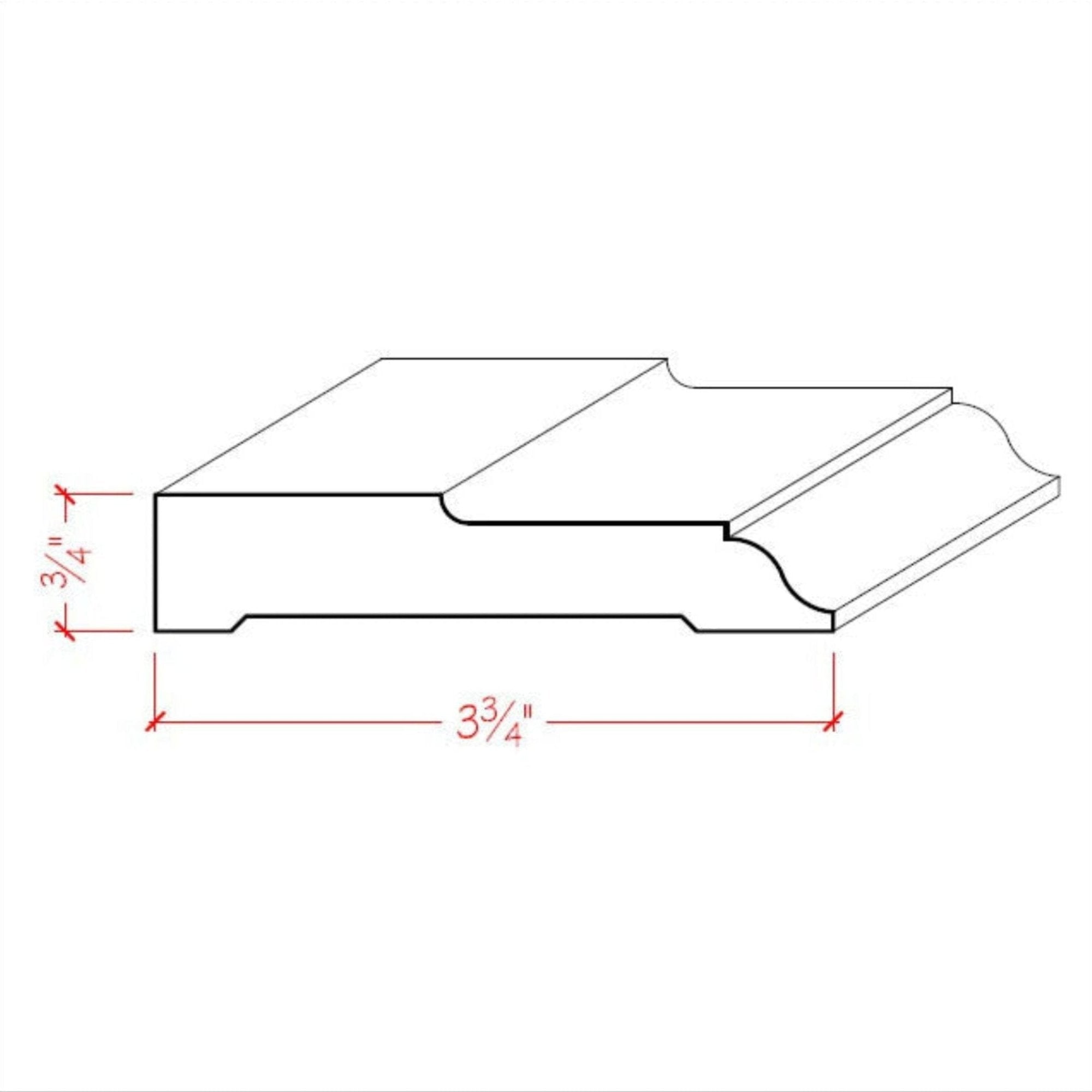 Poplar Colonial Casing Trim Molding EWCA27-P