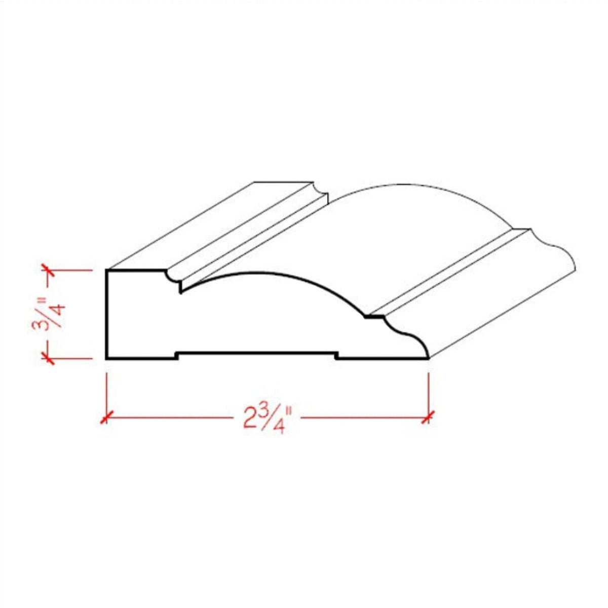 Casing Trim EWCA32 Line Drawing