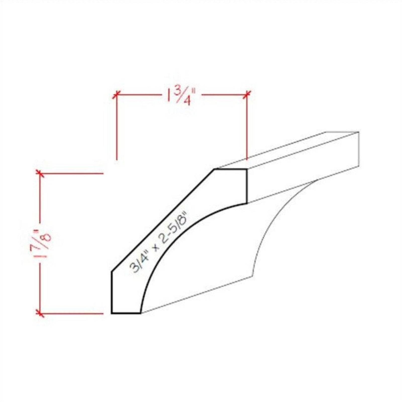 Poplar Cove Crown Moulding Trim EWCR39-P