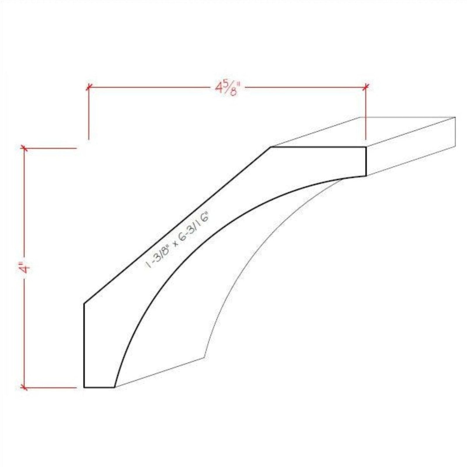 Poplar Cove Crown Moulding Trim EWCR41-P