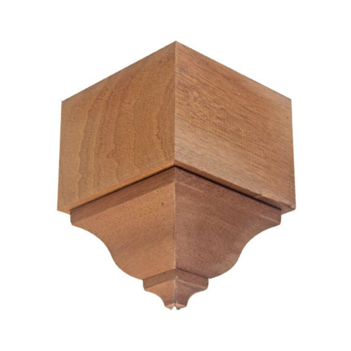 Sapele Mahogany Crown Outside Corner Block EWCR63