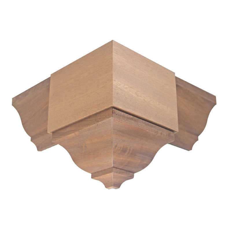 Sapele Mahogany Crown Outside Corner Block EWCR83