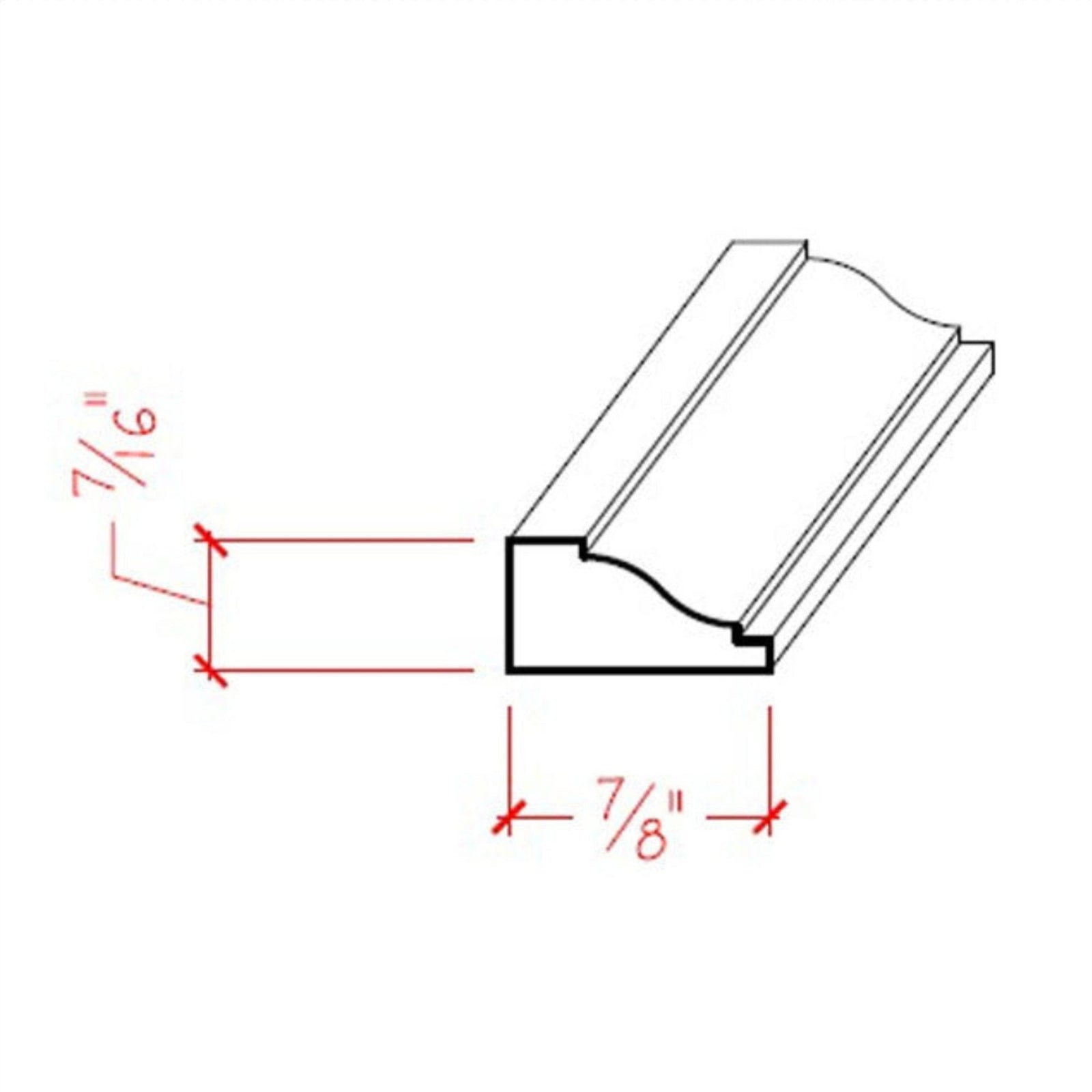 Poplar Panel Moulding Trim EWPM11-P