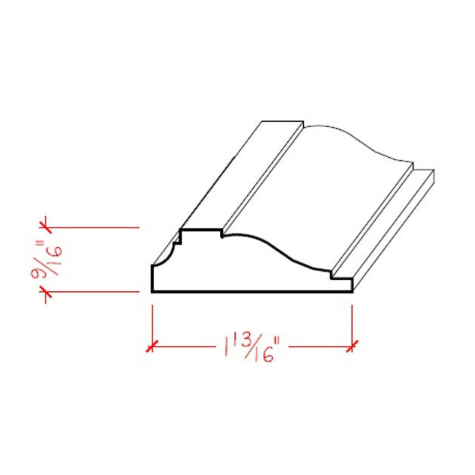 Poplar Panel Moulding Trim EWPM16-P
