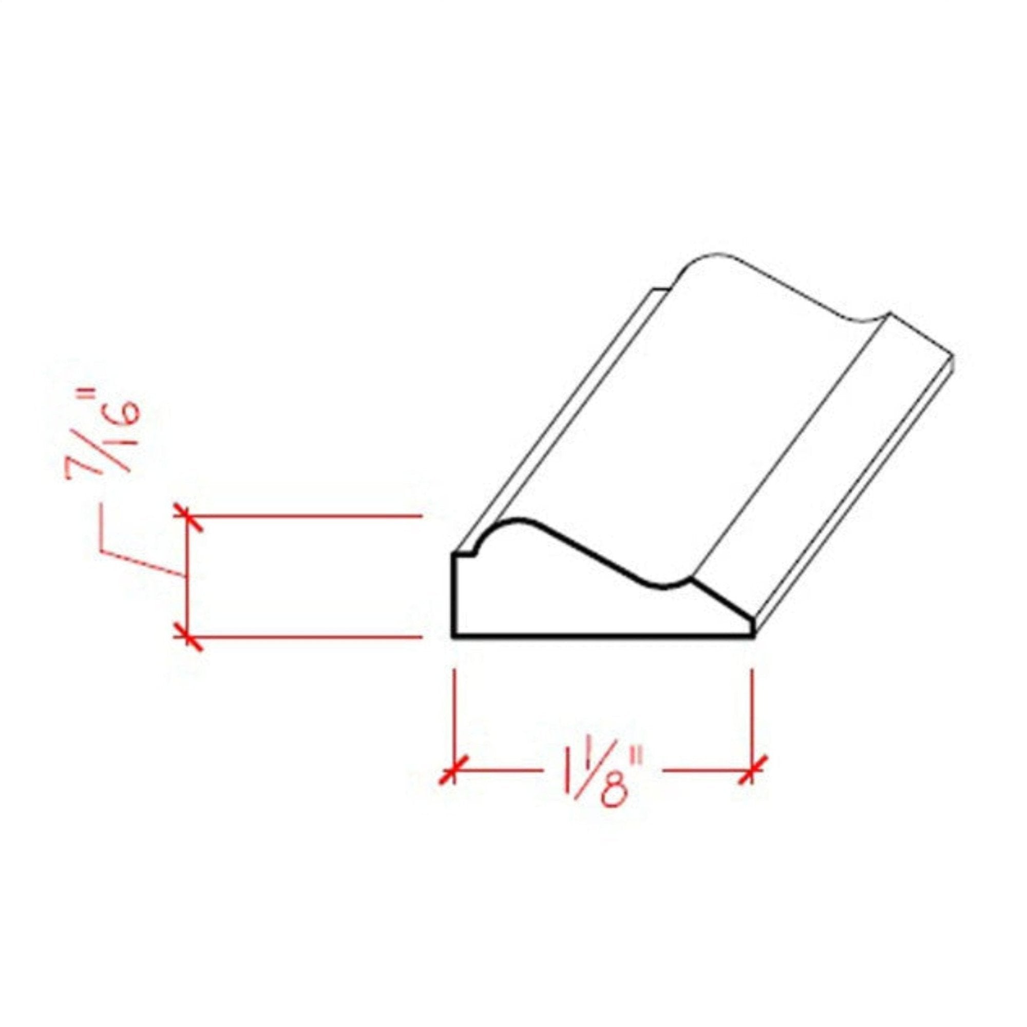 Poplar Colonial Panel Moulding Trim EWPM38-P
