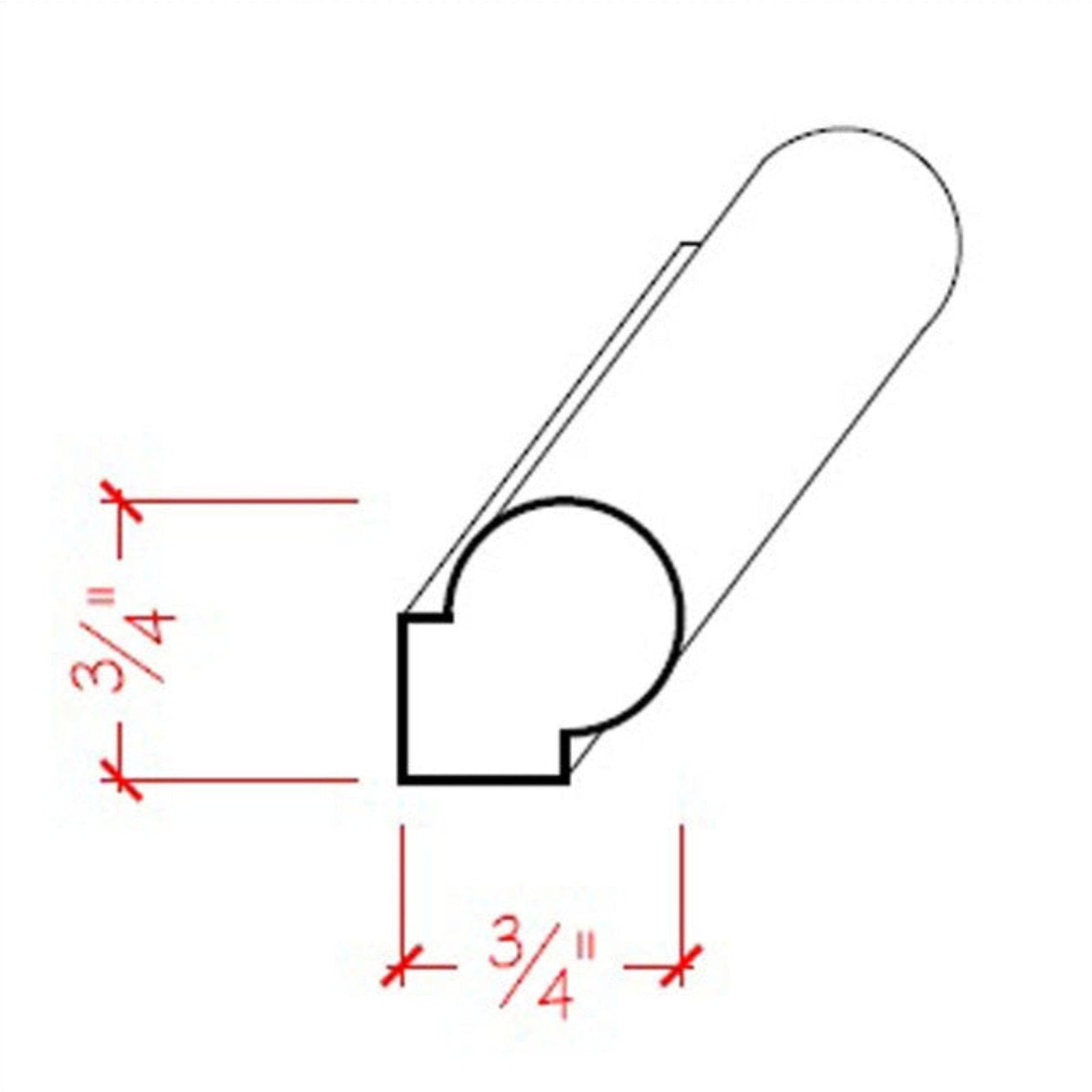 Poplar Round Panel Moulding Trim EWPM40-P