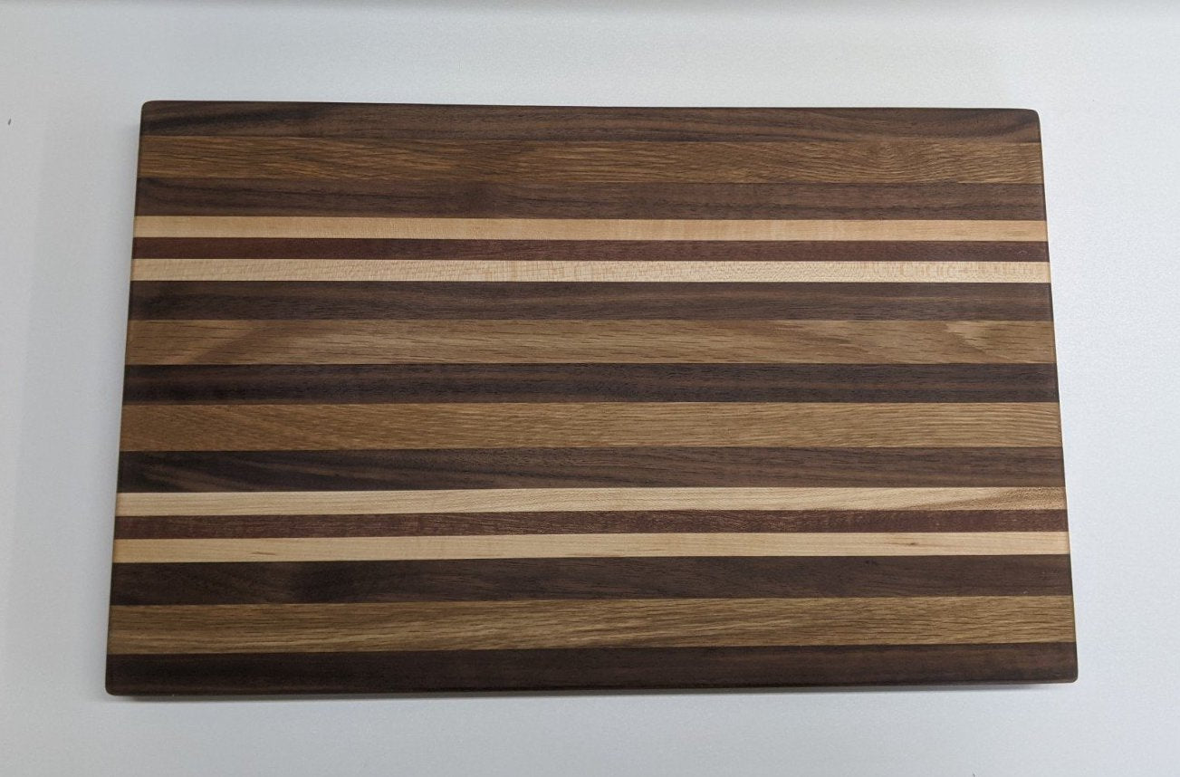 Striped Cutting Board - Walnut and Maple