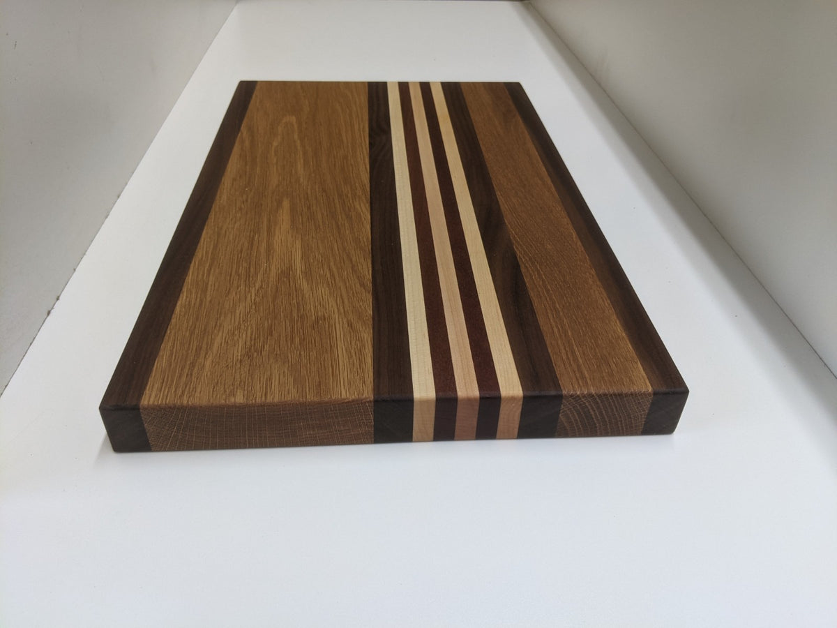 Hand Crafted Hardwood Cutting Board - 18 inches x 11 inches